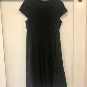 Alfani Black Eyelet Dress
